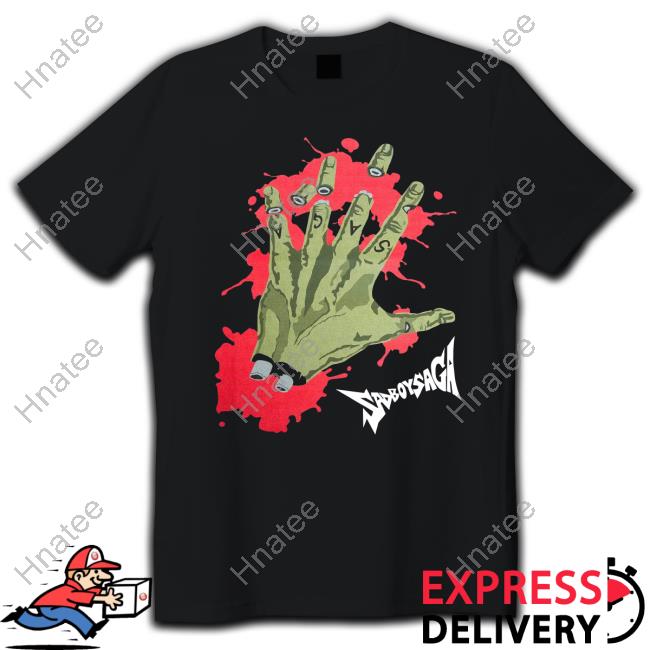 Official The Sad Boy Saga Clothing Line Merch Saga Hand Tee