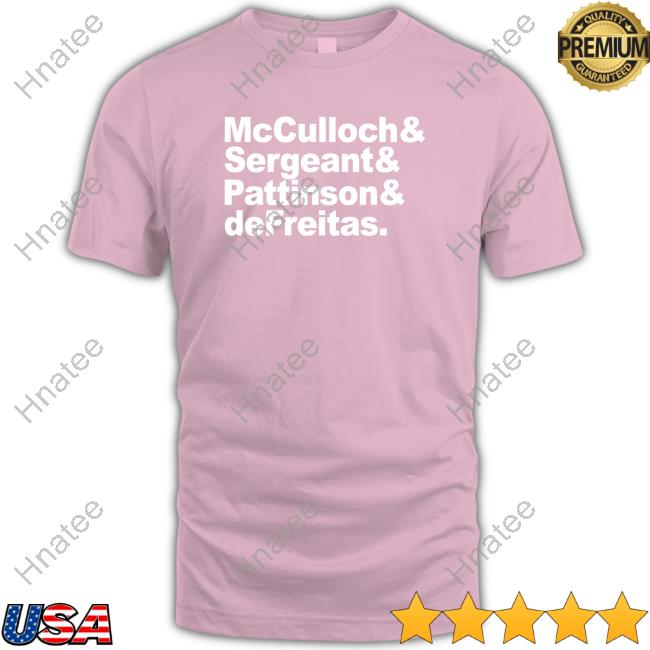 Mcculloch & Sergeant & Pattinson & Defreitas Shirt Punk And New Wave Long Sleeve T Shirt
