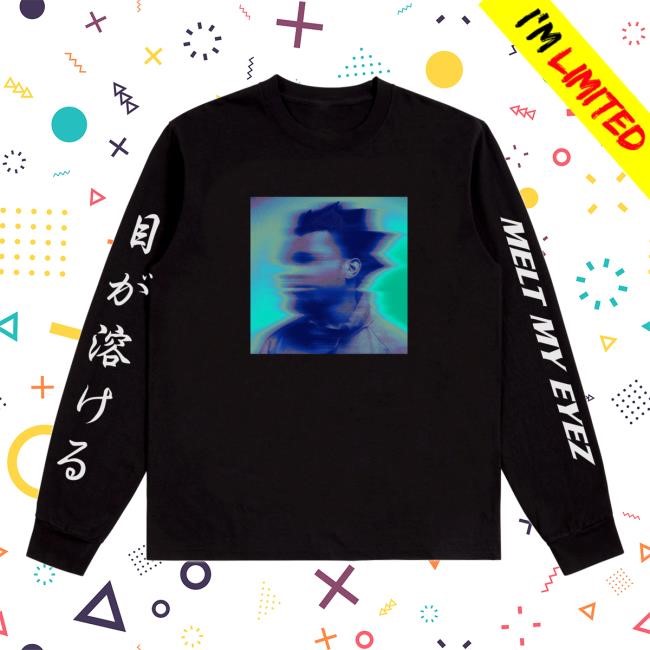 Denzel Curry Official Merch Shop Melt My Eyez Black Essential Long Sleeve Shirt
