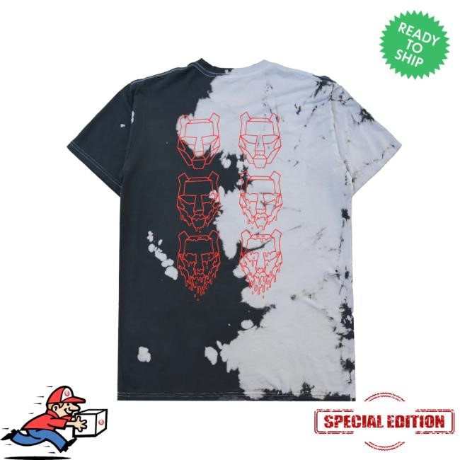 BTSM - Red / Grey Dye Shirt BTSM Merch