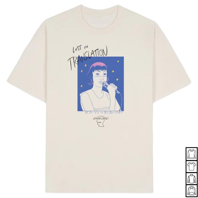 Official Brain Dead Merch Store We Are Brain Dead X Lost In Translation Karaoke T-Shirt Brain Dead Apparel Clothing Shop BrainDead