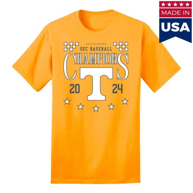 Utvol Shop Merch 2024 Sec Baseball Champs Locker Room T-Shirts