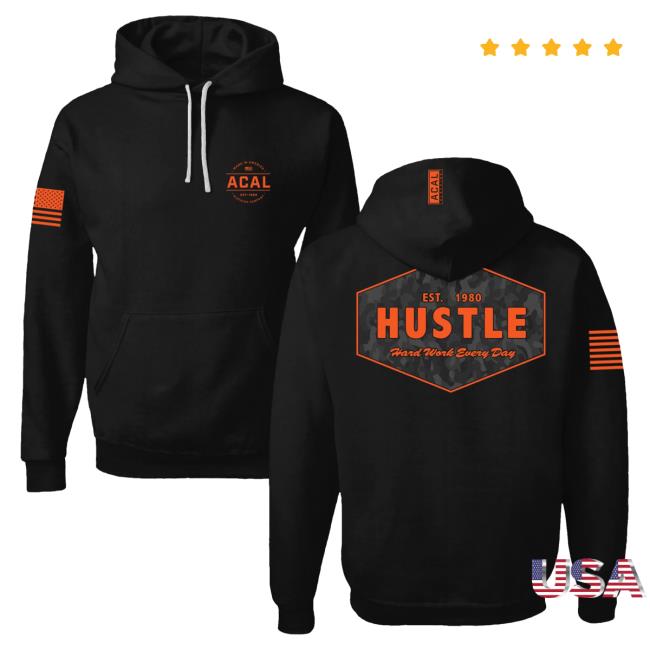 Official Acal Clothing Shop Merch Camo Hustle Popover Sweatshirt