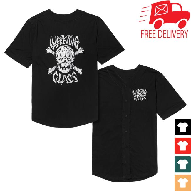 Lurking Class Clothing Bonehead Baseball Jersey Top Shirt Black LurkingClass