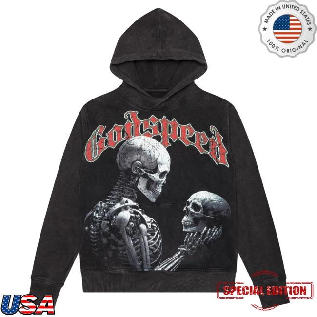 Official Godspeed Nyc Clothing Merch Mankind Vs Ai Pull Over Hoodie (Black)