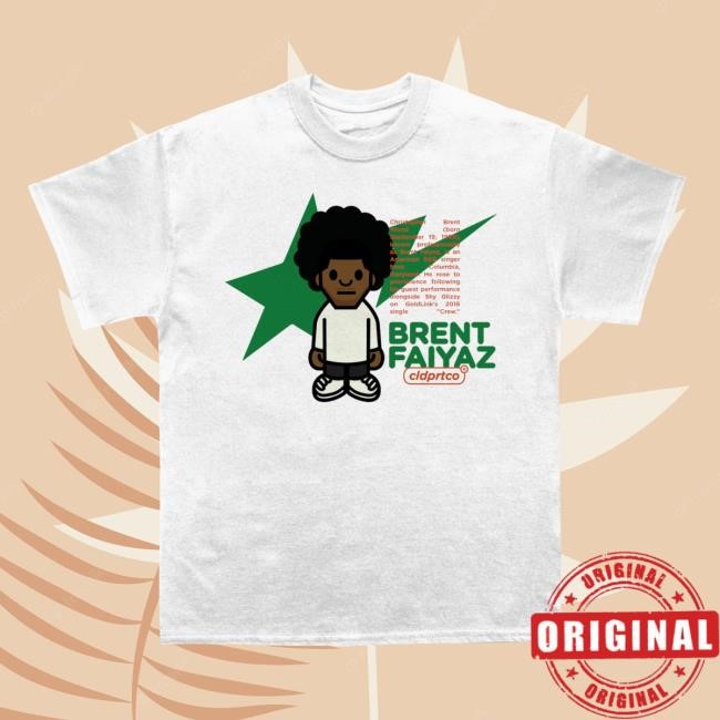 Official Brent Faiyaz | Cold Prints Brent Babymilo Tshirt Official Brent Faiyaz Merch Brent Faiyaz | Cold Prints Brent Babymilo Shirt New