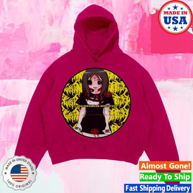 Official Ken Carson Merch Store Shop Ken Carson 1-800 Ken World Tour Popover Sweatshirt KenCarson