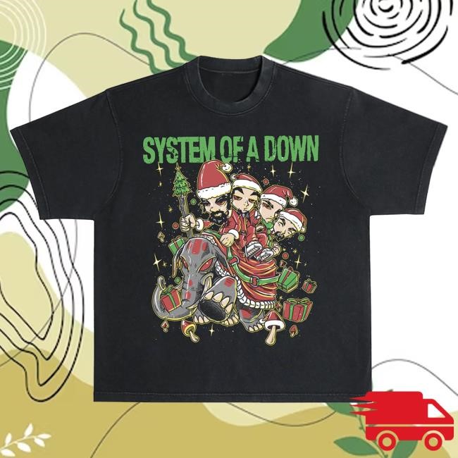 Official System Of A Down Merch Store Shop System Of A Down Mushroom People Holiday Tees