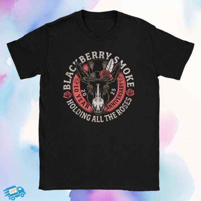 Blackberry Smoke Hatr 10 Year Anniversary Shirts Black