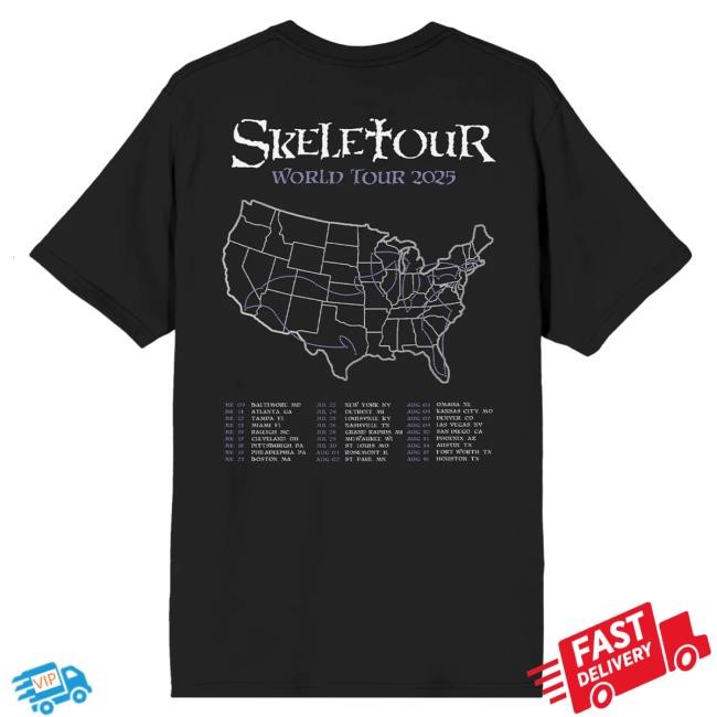 Official Ghost Band Store Skeletour 2025 Itin New Shirt Ghost Rock Band