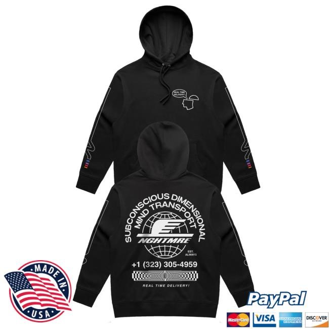 NGHTMRE - Mind Transport Long Sleeve Hoodie NGHTMRE Merch