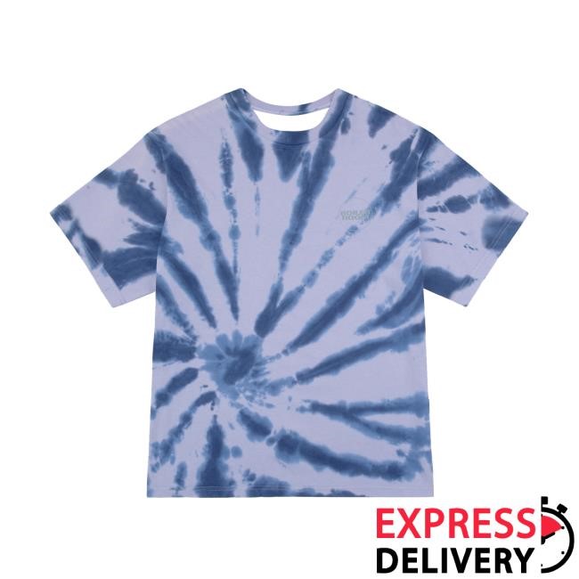 Core Logo Tie Dye 3M New T-Shirt Blue - BOILER ROOM