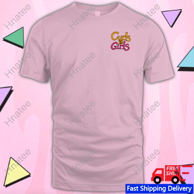 Official Raskol Apparel Curls For The Girls Pink Long Sleeve Tee
