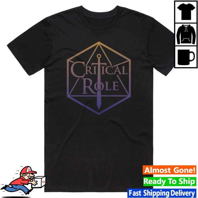 Official Critical Role Merch Store Shop Critical Role Gradient Logo Shirts CriticalRole
