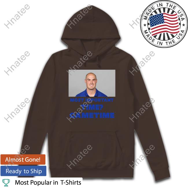 Most Important Time Gametime Shirt Black