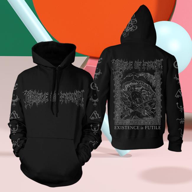 Official Night Shift Merch Indie Merch Store Cradle Of Filth - Existence Popover Sweatshirt NightShiftMerch IndieMerchStore