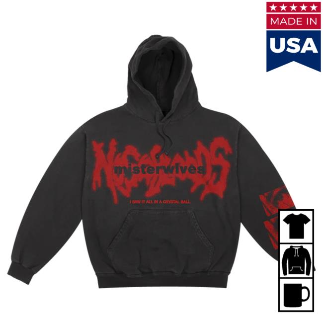 Official MisterWives Merch Store MisterWives Nosebleeds Faded Black Sweatshirts