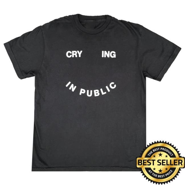 Official Hello Merch Madi Diaz Crying In Public Black Hot Shirt HelloMerch