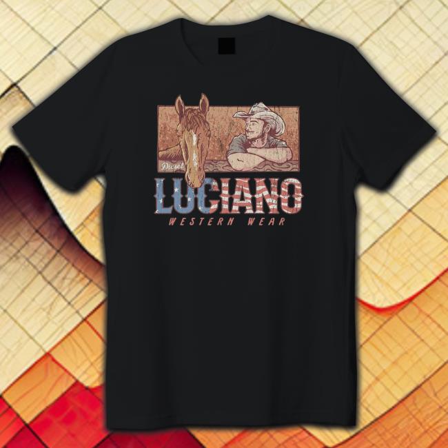 Official Luciano Western Wear Merch Diesel Portrait T-Shirt