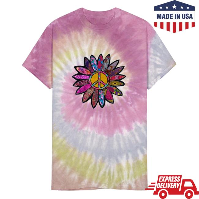 Spreadshirt Shop Store Fuchsia Fun Peace Sign Flower Unisex Tie Dye Hot Shirt Desert Rose Spread Shirt Merch