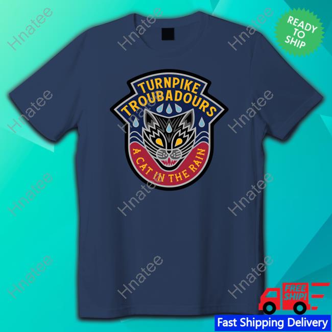 Official Turnpike Troubadours Merch A Cat In The Rain Tee