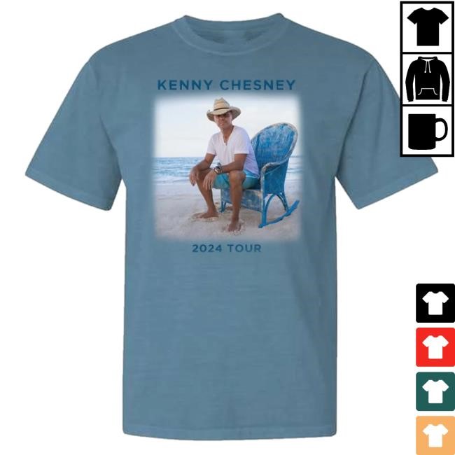 Official Kenny Chesney Merch Store Old Blue Chair Ice Blue Tee Shirt – Kenny Chesney