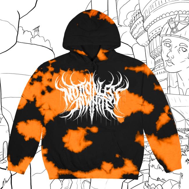 Orange Bleach Sweatshirt