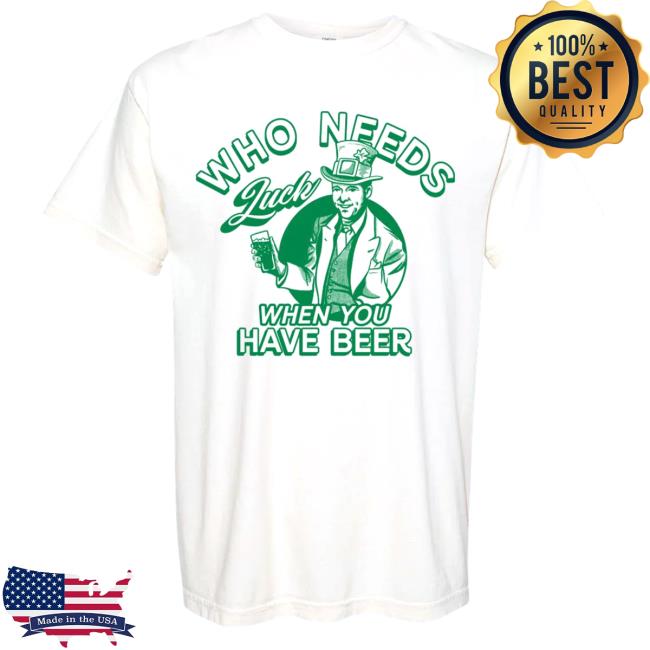Official Barstool Merch Shop Who Needs Luck Long Sleeve Tee