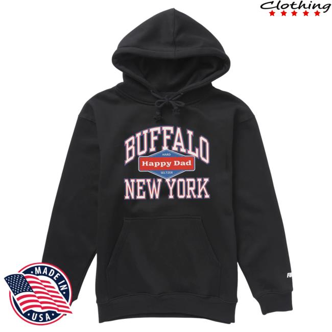 Official Happy Dad Hard Seltzer Clothing Store Shop Happy Dad Buffalo Ny New York Crewneck Sweatshirt Black HappyDad Merch