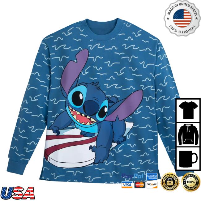 Official Shop Disney Merch Store Stitch Disney Celebration Long Sleeve Tee Shirt Lilo & Stitch Shopdisney
