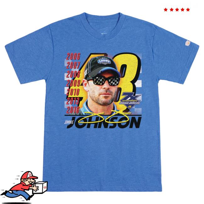 Retro-Inspired Jimmie Johnson 7-Time Champ Shirt