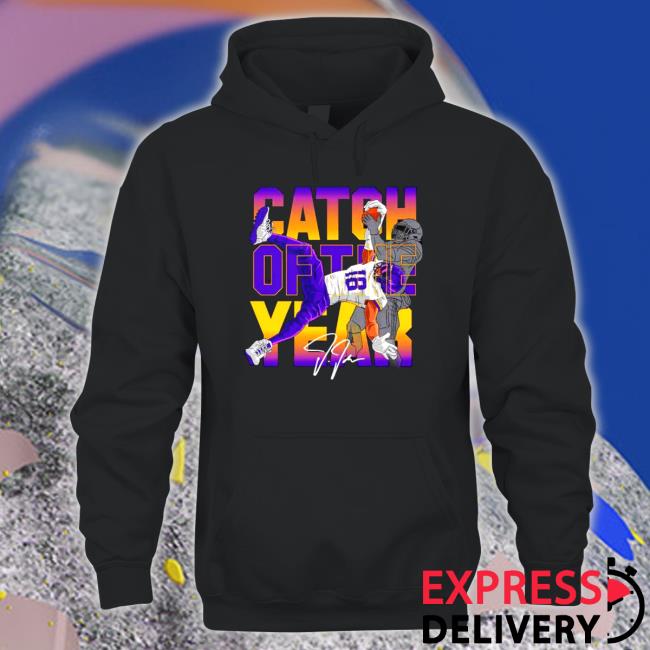 Official Justin Jefferson Catch of the Year signature Sweatshirt