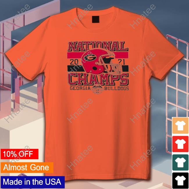 Georgia Bulldogs Champion Youth College Football Playoff 2021 National Champions Winning Stripes Tee