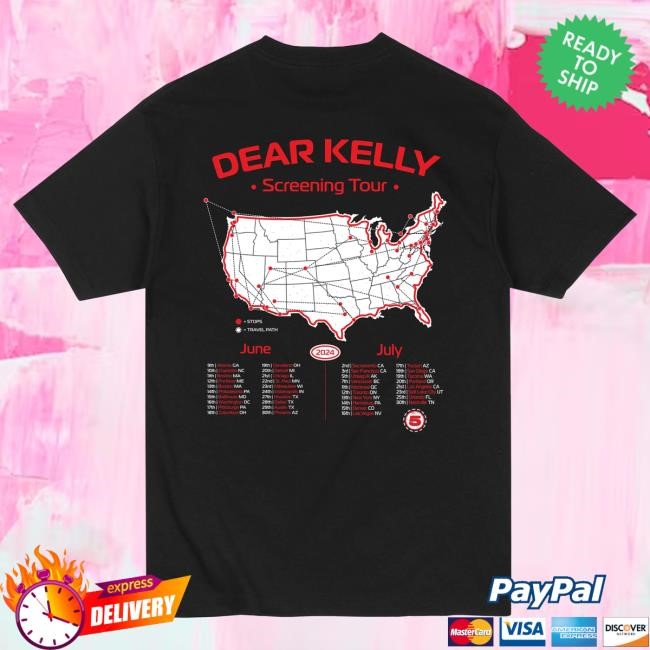 Official Channel 5 Merch Store Dear Kelly | Black Hot Shirt
