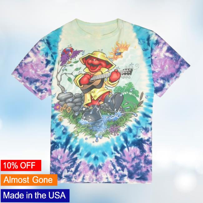 Official Vintage Grateful Dead Here Comes Sunshine Liquid Blue Tie Dye Shirts Band 2000