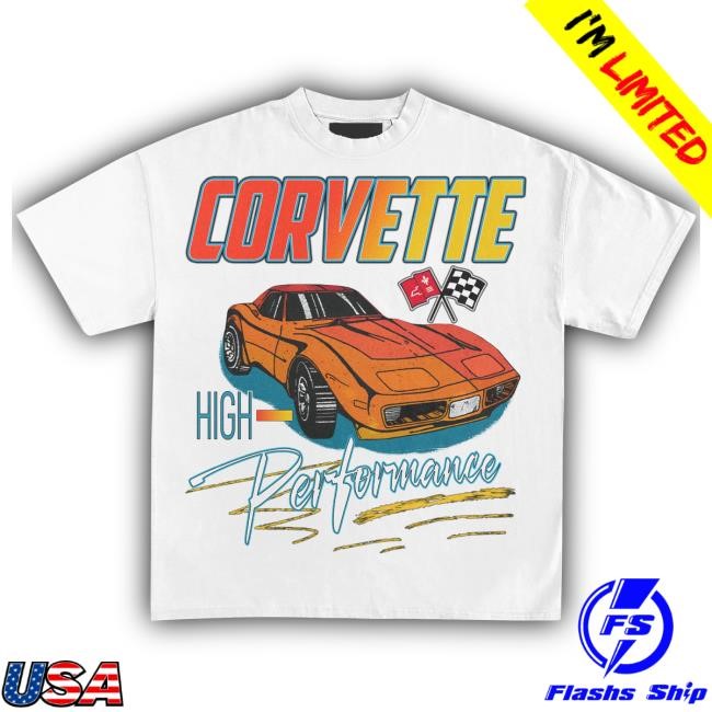 Official Heavyweight Legends Corvette High-Performance '74 Vintage T-Shirt