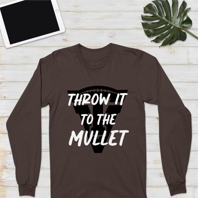 Official Store Of Travis Vokolek Throw It To The Mullet Hooded Sweatshirt Travis Vokolek Throwittothemullet