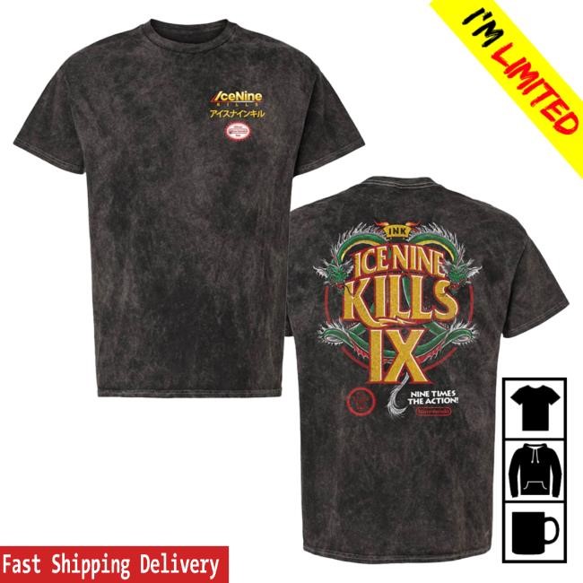 Official Ice Nine Kills Merch Store Double Dragon Acid New Shirt Ice Nine Kills Clothing Shop Ink Merch IceNineKills