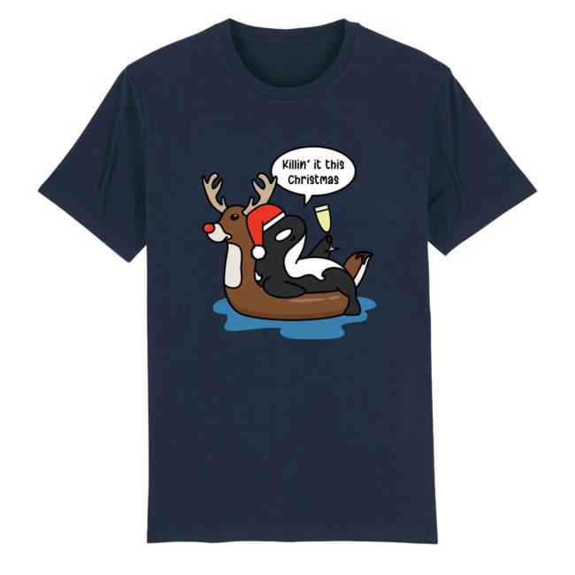Official Alleverythingdolphin Merch Christmas Orca Hoodie