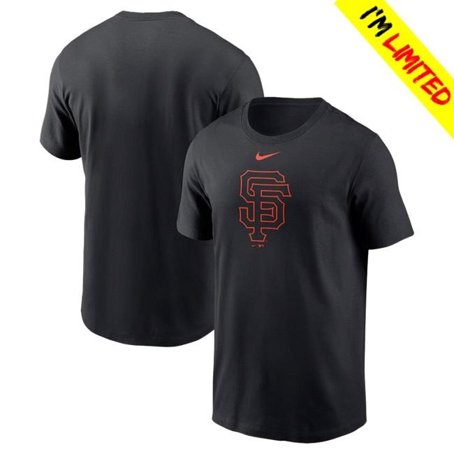 Nike San Francisco Giants Black Large Logo Short Sleeve T Shirt | Rally House Official Merch Store – Buy Official MLB Hoodie