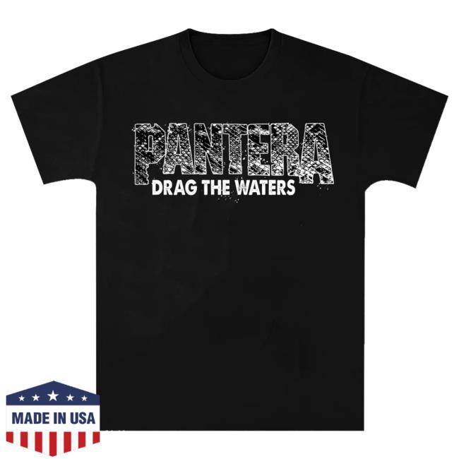 Official Pantera Merch Store Pantera Drag The Waters Snakeskin Tshirt