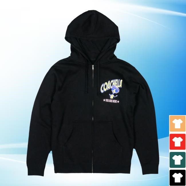 Coachella Shop Alien Friends Zip Hoodie Coachella Merch