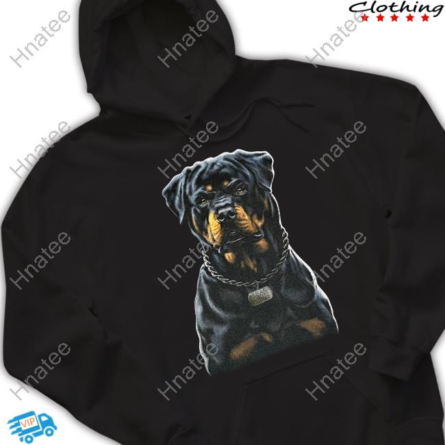 Official Drake Wearing Rottweiler Dog Fruit Of The Loom Tee