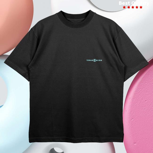 Official Yankeekicks True 2 Size Essential Tshirt Black Turquoise