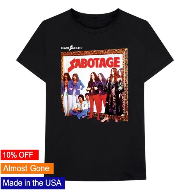 Black Sabbath Official Apparel Shop Store Sabotage Album Cover Tee - Black Sabbath