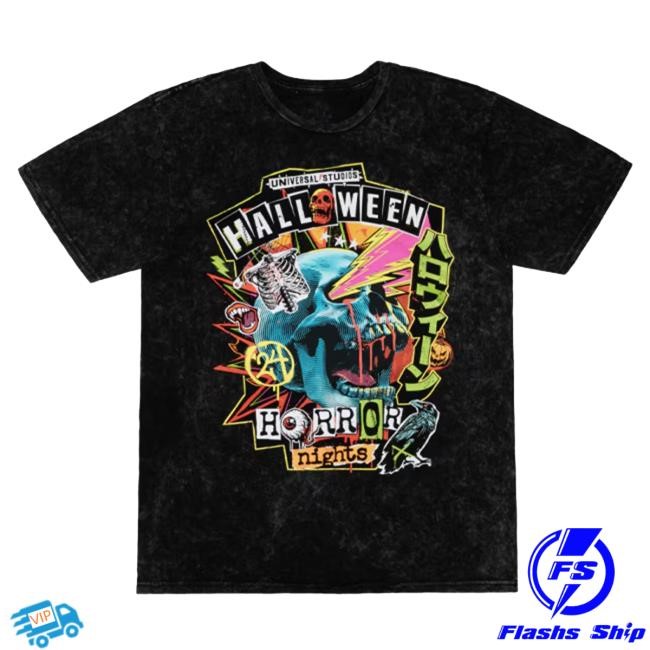 Halloween Horror Nights Merch 2024 Atomic Goth Punk T Shirt