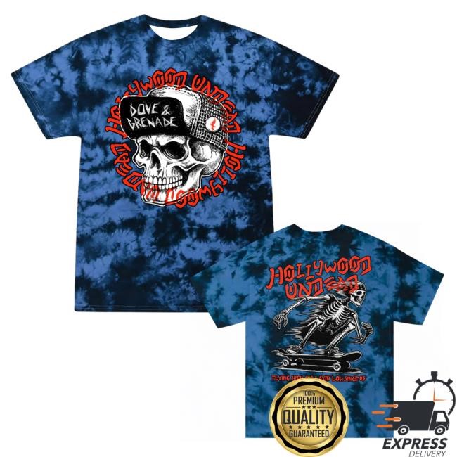 Hollywood Layin’ Low Hot Shirt (Crystal Navy Dye) Hollywood Undead Merch Store Official