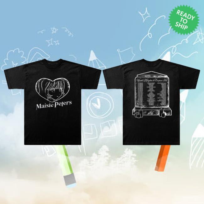 Official Maisie Peters Merch Store Maisie Peters Heart Uk & Europe 2023 Tour Tee