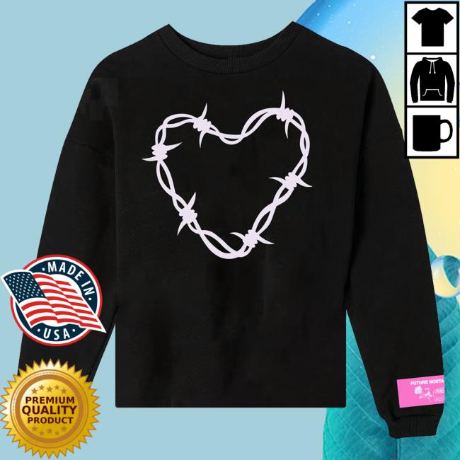 Official Dua Lipa Merch Store Barbwire Heart Sweatshirts Dua Lipa Apparel Clothing Shop DuaLipa