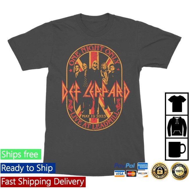 Live at Leadmill New T-Shirt Def Leppard Official Store